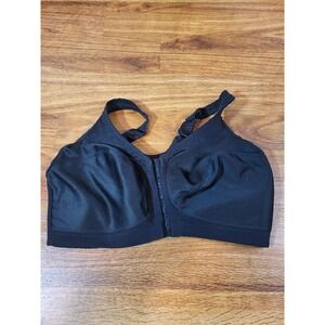 glamorise 1265 36g Black Front Clasp Bra Wireless